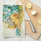 Vintage 3 Paasvakantie Theedoek (Quarter Fold)
