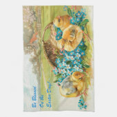 Vintage 3 Paasvakantie Theedoek (Verticaal)