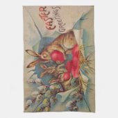 Vintage 3 Rampenvakantie Theedoek (Verticaal)