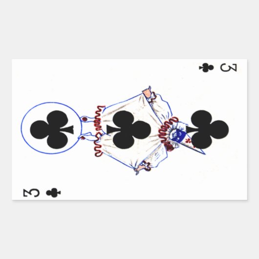 Vintage 3 van Clubs Sticker (Voorkant)