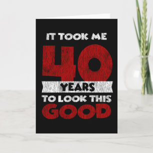 Vintage 40 Jaar Oude Grappige 40e Verjaardagscadea Kaart