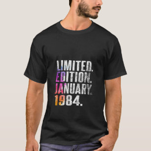 Vintage 40 Verjaardag I Limited Edition Januari 19 T-shirt