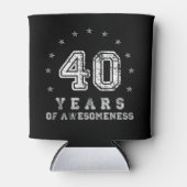 Vintage 40 years of awesomeness blikjeskoeler (Voorkant)