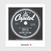"Vintage 45" label Route 66 by Nat King Cole"  (Vel)