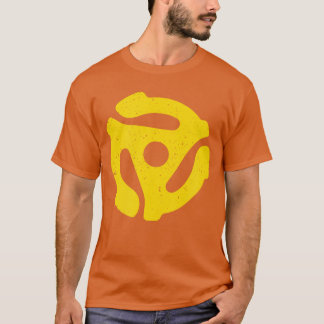 Vintage 45 RPM vinyl record adapter muziek cadeau  T-shirt