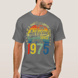 Vintage 47 jaar oud April 1975 Decoraties 47th B T-shirt