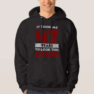 Vintage 47 Jaar Oude Grappige 47e Verjaardagscadea Hoodie