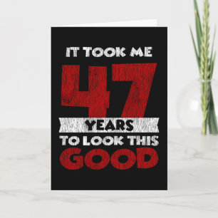 Vintage 47 Jaar Oude Grappige 47e Verjaardagscadea Kaart