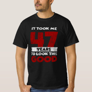 Vintage 47 Jaar Oude Grappige 47e Verjaardagscadea T-shirt