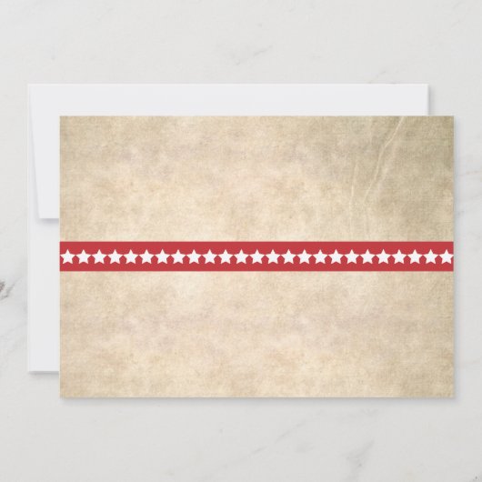 Vintage 4 juli Barbeque Uitnodiging (Achterkant)