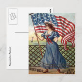 vintage 4 juli briefkaart (Voorkant / Achterkant)