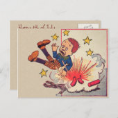 Vintage 4 juli Briefkaart (Voorkant / Achterkant)