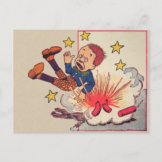 Vintage 4 juli Briefkaart (Voorkant)