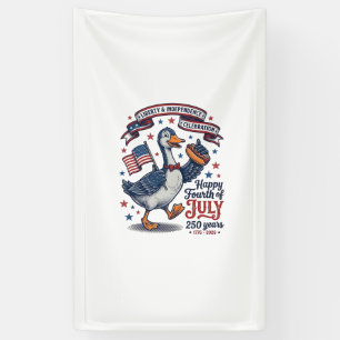Vintage 4 juli gans 250 jaar shirt ontwerp spandoek