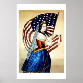 Vintage 4 juli jaargaster poster (Voorkant)