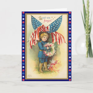 Vintage 4 juli Kaart