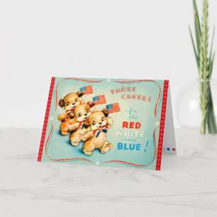 Vintage 4 juli Kaart