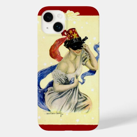 Vintage 4 juli patriottisch maskeradefeest Case-Mate iPhone case (Achterkant)