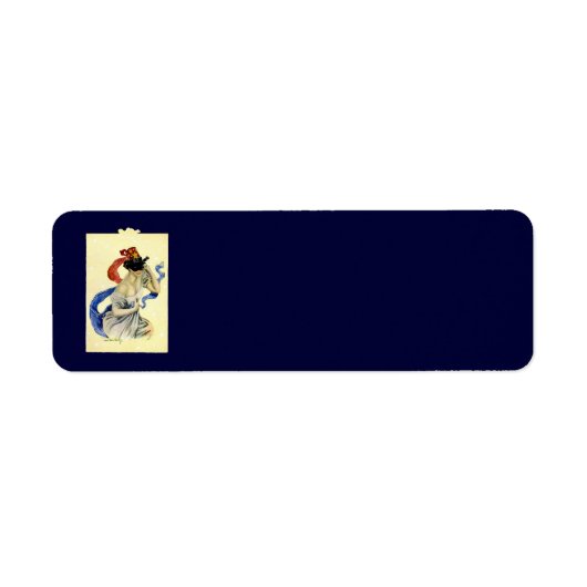 Vintage 4 juli patriottisch maskeradefeest etiket (Voorkant)