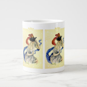 Vintage 4 juli patriottisch maskeradefeest grote koffiekop