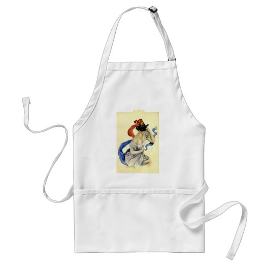 Vintage 4 juli patriottisch maskeradefeest standaard schort (Voorkant)