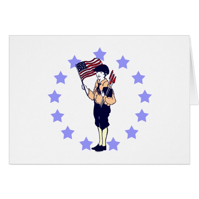 Vintage 4 juli Patriottische Kunst (Voorkant Horizontaal)