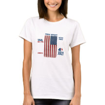 Vintage 4 juli USA-vlag Vrije geest Patriottisch