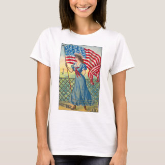 Vintage 4 juli Vrouw: Vrouw Rijk T-shirt