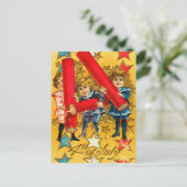 Vintage 4 juli Vuurwerk Briefkaart (Staand voorkant)
