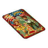 Vintage 4 juli Vuurwerk Magneet (Rechterzijde)