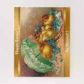 Vintage 4 Kippen Paasvakantie Legpuzzel (Verticaal)