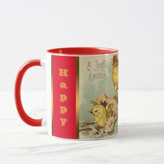 Vintage 4 Kippen Paasvakantie Mok (Links)