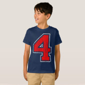 Vintage #4 t-shirt (Voorkant volledig)