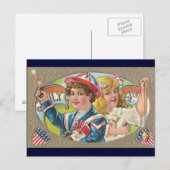 Vintage 4e briefkaart (Voorkant / Achterkant)