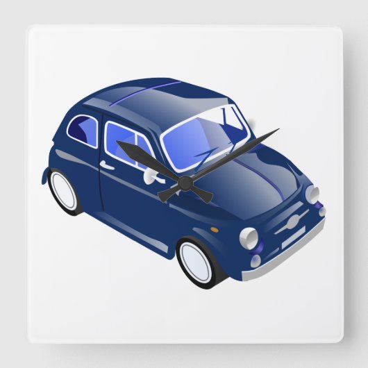 Vintage 500 vierkante klok (Voorkant)