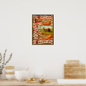 Vintage 50 beroemde indianenhoofden poster (Keuken)