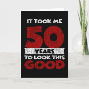 Vintage 50 Jaar Oude Grappige 50e Verjaardagscadea Kaart