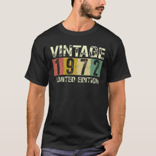 Vintage 50 Versieringen op zaterdag Mannen 50e dag T-shirt