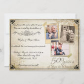 Vintage 50e verjaagingsfeest kaart (Voorkant)