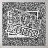Vintage 50's Music - Poster (Voorkant)