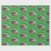 Vintage 50's truck kerst cadeaupapier (Vlak)