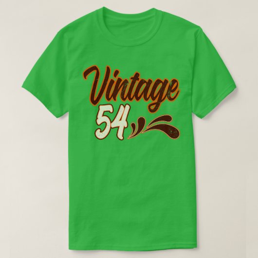 Vintage 54 jaar oud t-shirt (Design voorkant)