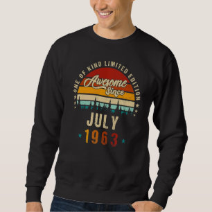 Vintage 59ste verjaardag Geweldige sinds juli 1963 Trui