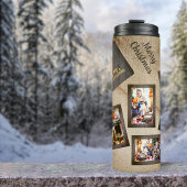 Vintage 5 Fotoalbum Collage Christmas Thermosbeker