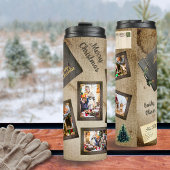 Vintage 5 Fotoalbum Collage Christmas Thermosbeker