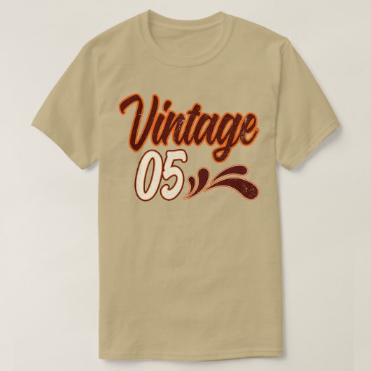 Vintage 5 jaar oud t-shirt (Design voorkant)