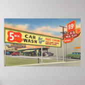 Vintage 5 min. Auto was Poster (Voorkant)