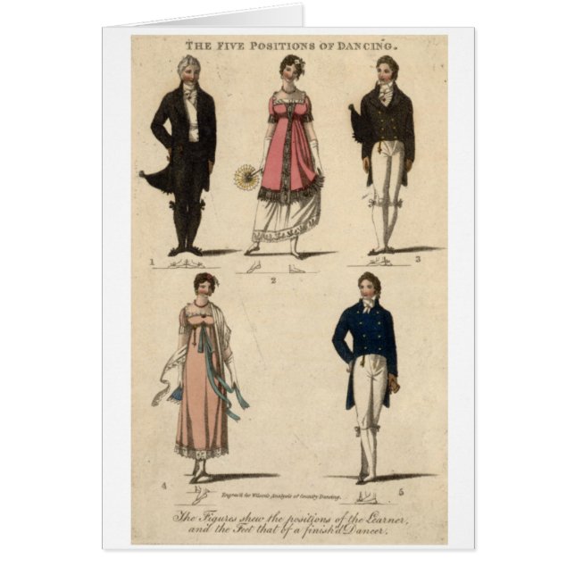 Vintage - 5 posities dansen (Regency Era), (Voorkant)