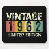 Vintage 60 Geboortedag Muismat (Voorkant)