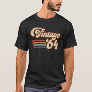 Vintage 60e verjaardag mannen vrouwen grappig 1964 t-shirt
